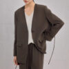 Spring Silk Intellectual Suit Pants Casual Loose Two piece Suit 13