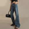 Spring Summer Retro Washed Bell-bottom Jeans