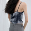Striped Hand Crocheted Strappy Tank Top 11