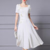 Summer 3D Butterfly Decorated Square Neck Dress 5