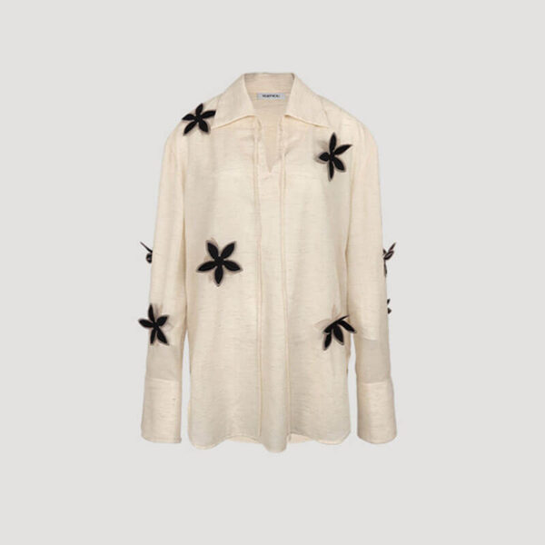 Summer 3D Embroidered Long Sleeve Shirt 1