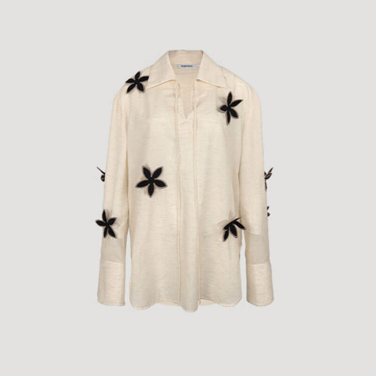 Summer 3D Embroidered Long Sleeve Shirt