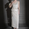 Summer Acetate Handmade Three-dimensional Petal Top Skirt Suit