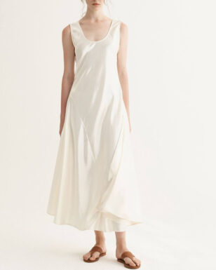 Summer Imitation Acetate Slim Dress