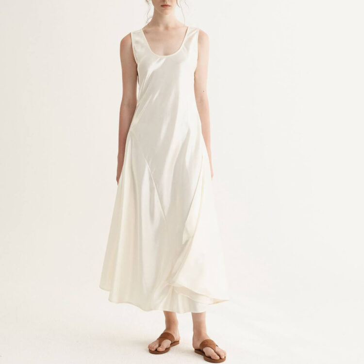 Summer Imitation Acetate Slim Dress