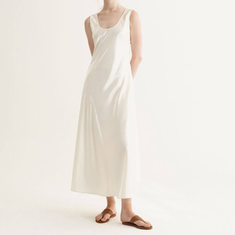 Summer Imitation Acetate Slim Dress