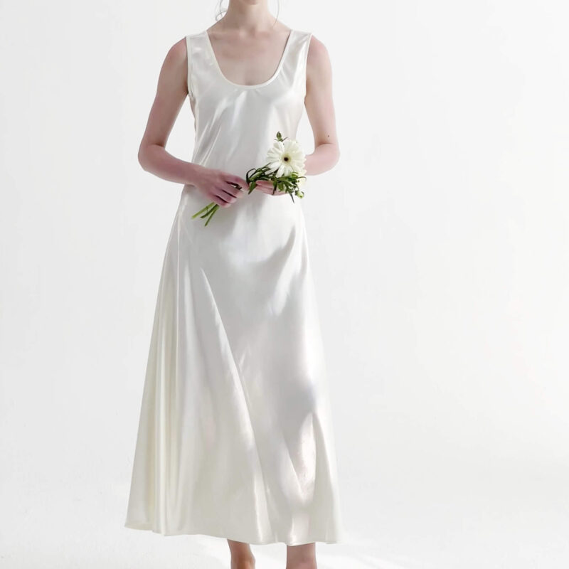 Summer Imitation Acetate Slim Dress