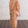 Summer Bat Sleeve Mulberry Silk Floral V-Neck Dress