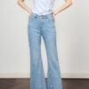 Summer Beaded Rhinestone Thin Flared Jeans 10