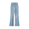 Summer Beaded Rhinestone Thin Flared Jeans 2