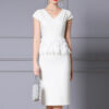 Summer Black Lace Splicing Fake Two piece Tea Dress 5