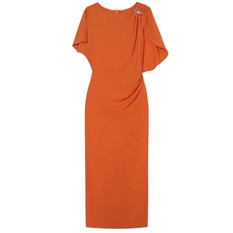 Summer Black Slim Acetate Evening Dress