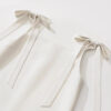 Summer Boat Neck Bow Ribbon Sleeveless Dress