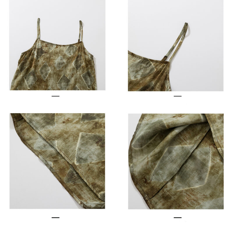Summer Bohemian Holiday Printed Suspender Dress