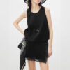 Summer Bow Sleeveless Vest High Waist Lace Patchwork Skirt Pants Two piece Set 5