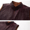 Summer Brown Silk Reversible Vest
