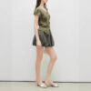 Summer Casual Fashion High Waist Plaid Flower Bud Skirt 3