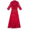 Summer Chinese Inspired Sequin A Line Party Dress 1