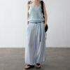 Summer Commuter Elastic Waist Pleated Cuff Casual Multi color Pants 1