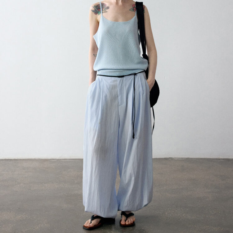 Summer Commuter Elastic Waist Pleated Cuff Casual Multi-color Pants