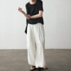 Summer Commuter Elastic Waist Pleated Cuff Casual Multi color Pants 2