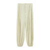 Summer Commuter Elastic Waist Pleated Cuff Casual Multi color Pants 5