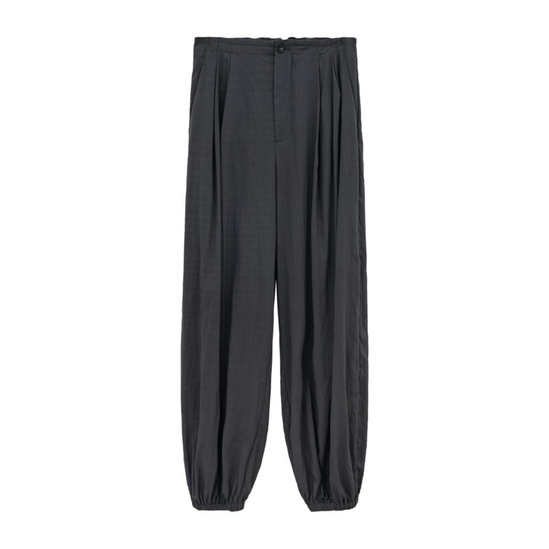 Summer Commuter Elastic Waist Pleated Cuff Casual Multi color Pants 7
