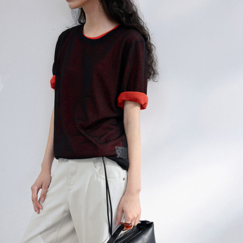Summer Commuter Linen Short Sleeve T Shirt 10