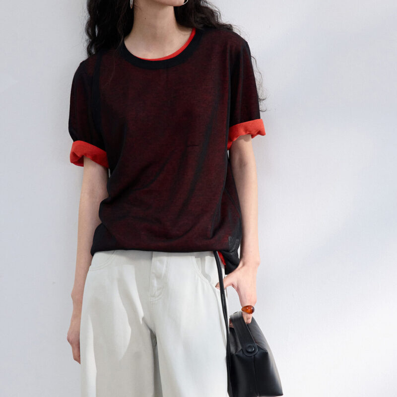 Summer Commuter Linen Short Sleeve T Shirt 11