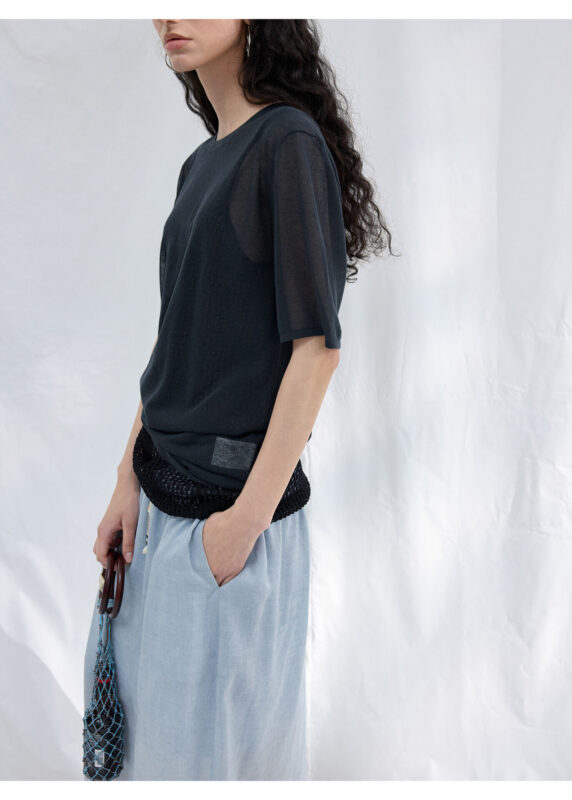 Summer Commuter Linen Short Sleeve T Shirt 17