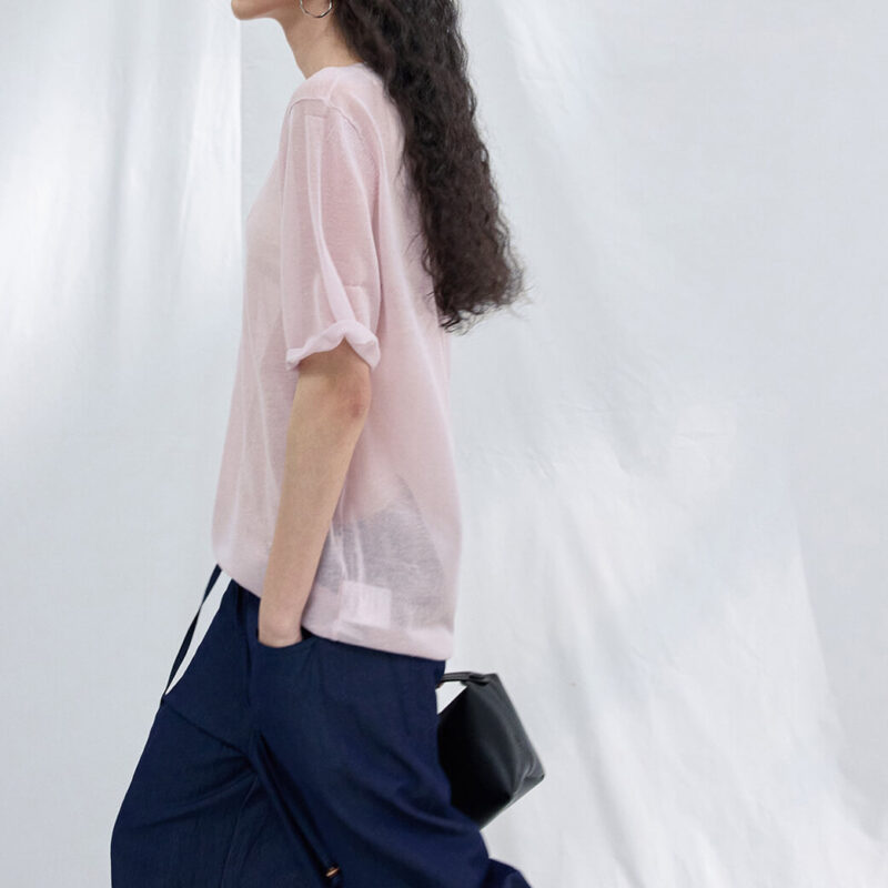 Summer Commuter Linen Short Sleeve T Shirt 20