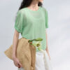Summer Commuter Linen Short Sleeve T Shirt 7