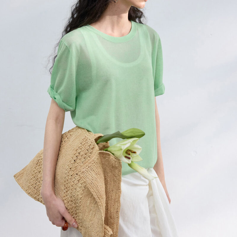 Summer Commuter Linen Short Sleeve T Shirt 7