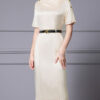 Summer Commuting Rayon Navy Blue Dress 6