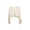 Summer Cotton Yoga Sports Style V-Neck Strap Loose High Waist Shorts Set