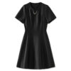Summer Elegant Round Neck Slim Fit Dress