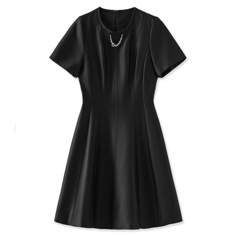 Summer Elegant Round Neck Slim Fit Dress