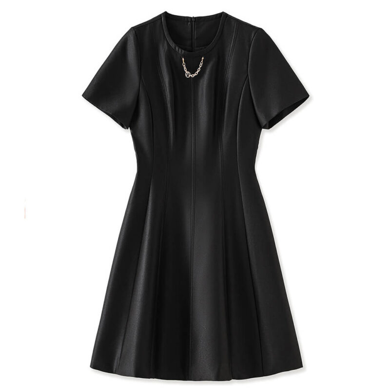 Summer Elegant Round Neck Slim Fit Dress