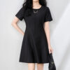 Summer Elegant Round Neck Slim Fit Dress