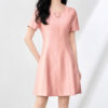 Summer Elegant Round Neck Slim Fit Dress