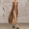 Summer Ethnic Style Reversible Cupro Silk Dress