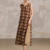Summer Ethnic Style Reversible Cupro Silk Dress