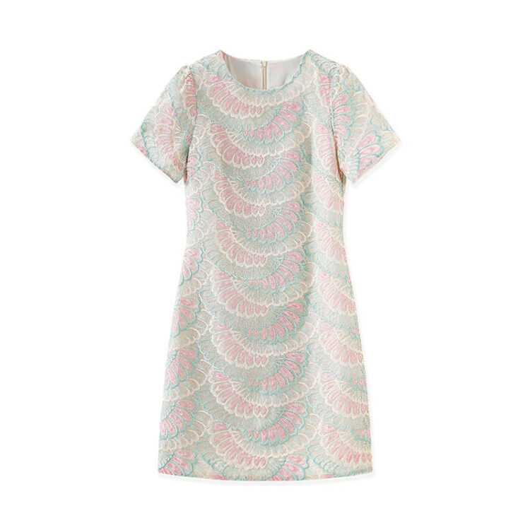 Summer Fashion Elaborate Embroidery Organza Dress
