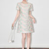 Summer Fashion Elaborate Embroidery Organza Dress