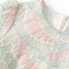 Summer Fashion Elaborate Embroidery Organza Dress