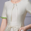Summer French Commuter Off white Dress 2