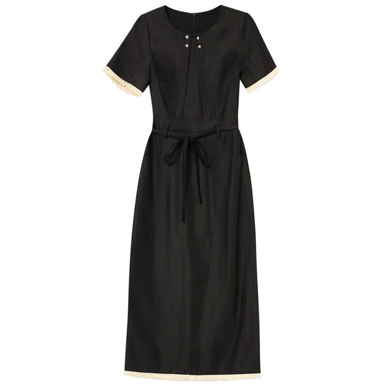 Summer French Commuter Off white Dress 8