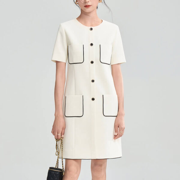 Summer French Style Short Sleeve Dress