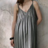 Summer French-style V-neck Ombre Striped Dress