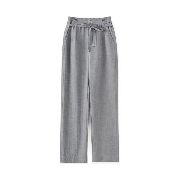 Summer Grey Commuter Straight Leg Pants 1